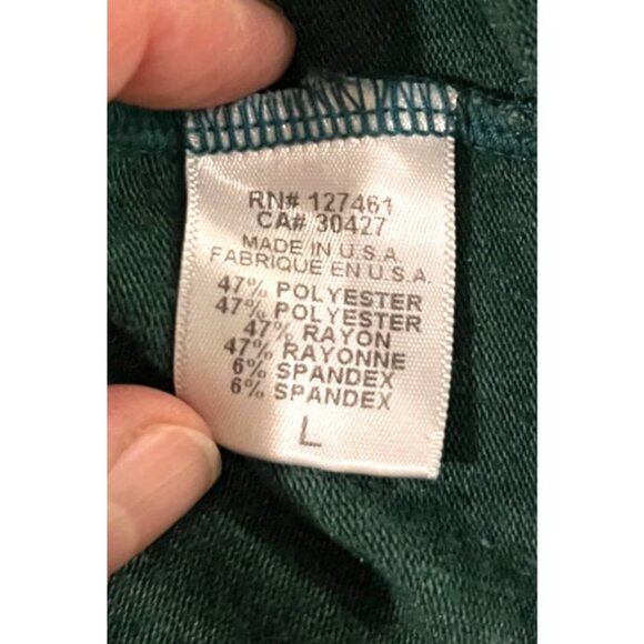 Wildfox Green Long Sleeve Pullover Sweatshirt L - Picture 7 of 10